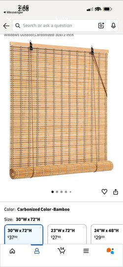 Roll Up Bamboo Blinds