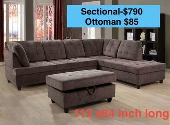 BRAND NEW -Free Delivery. Sectional, Sofa , Couch