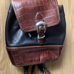 Brighton Leather Backpack And Wallet 