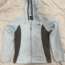 The North Face Girl's Size S 7/8 Hooded Full Zip Jacket