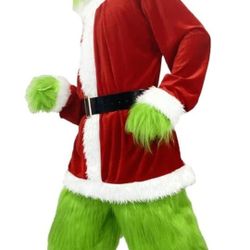Grinch Costume Adult (Mask And Pants Only)