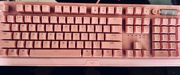 Razer Blackwidow V3 Quartz Mechanical Gaming Keyboard Grn Tactical Switch (Pink)