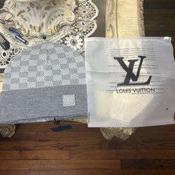 Louis Vuitton Light Grey Beanie