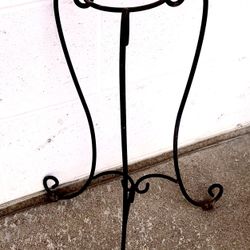 Solid Core Wrought Iron Plant Stand