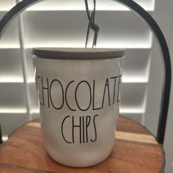 Rae Dunn Chocolate Chips cellar