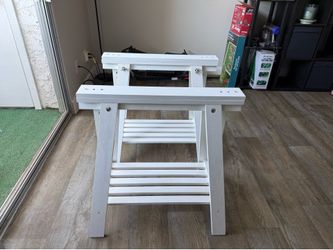 White Wooden Stands