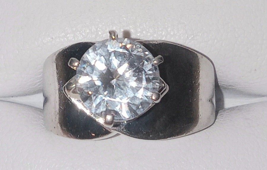 Sterling Silver Cz Ring