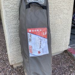 Coleman Queen-Size Airbed Cot Combination, Folding Air Mattress with Steel Frame & Side Table