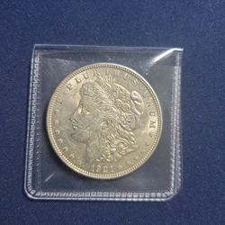 1921 Morgan Dollar (90% Silver) AU Condition 