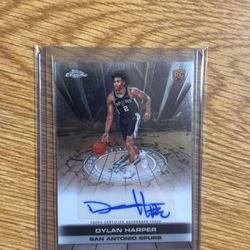 TOPPS CHROME DYLAN HARPER ROOKIE CARD AUTOGRAPH