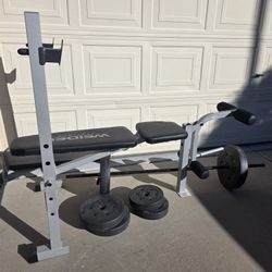 Weider Weight Bench With Weights