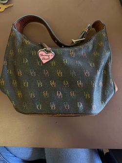 Dooney and Bourke rainbow monogram shoulder bag