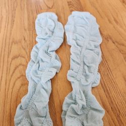 Light Blue Little Girls Ballet Leg Warmers