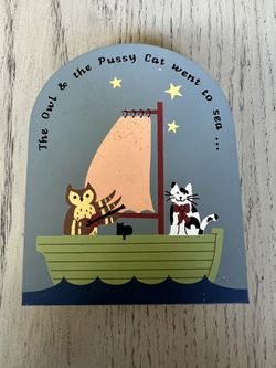 Cat's Meow Village The Owl & the Pussy Cat went to sea 1996