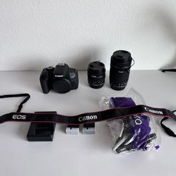 Canon 7Ti Camera with Two Lenses - Like New!