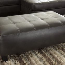 Nokomis - Charcoal - 5 Pc. - LAF Sofa, RAF Corner Chaise Sectional, Accent Ottoman, 2 Coylin End Tables 