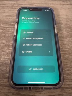 Apple iPhone 14 jailbroken ( dopamine + trollstore)