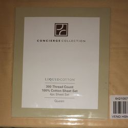  Luxurious Concierge Collection  Queen 4 Piece Sheet Set $25.