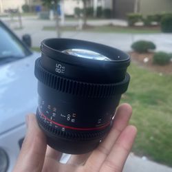 Canon Rokinon 85mm Lense 