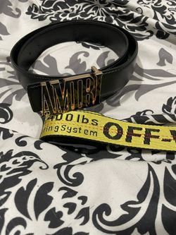 amiri and off-white belt