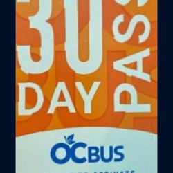 OCTA 30 Day Bus Pass