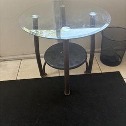 glass end or coffee table 