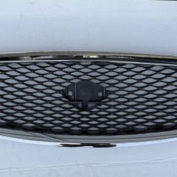 Gloss Black For Infiniti Q50 Sedan 2014-2017 Front Mesh Bumper Hood Grille