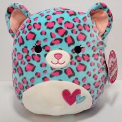 Squishmallows Chelsea the Cheetah Valentine Plush 11" Kelly Toy