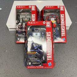 Transformers R.E.D. Lot of 3