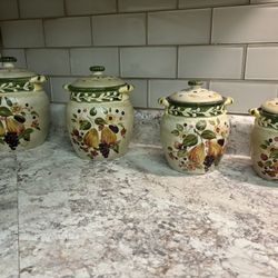 La Toscana Ceramic Canister set (4)