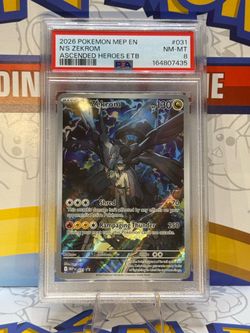 N's Zekrom #031 Pokemon MEP PSA 8