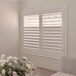 Custom Solid Wood Shutters for Windows, Sliding Doors & Closet Doors - Licensed & Professional Installation (Persianas de Madera para Ventanas)