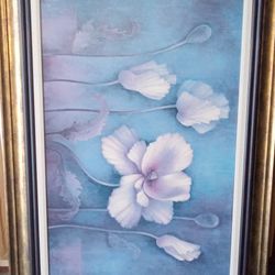 Framed And Matted Floral Collector Piece 