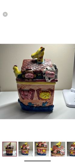 Express Productions Ceramic Noah’s Ark Cookie/Candy Jar