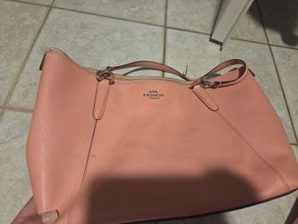 Coach Pink Leather Shoulder Bag