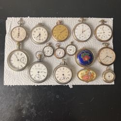Antique bucket watch is very old some has gold some sterling silver