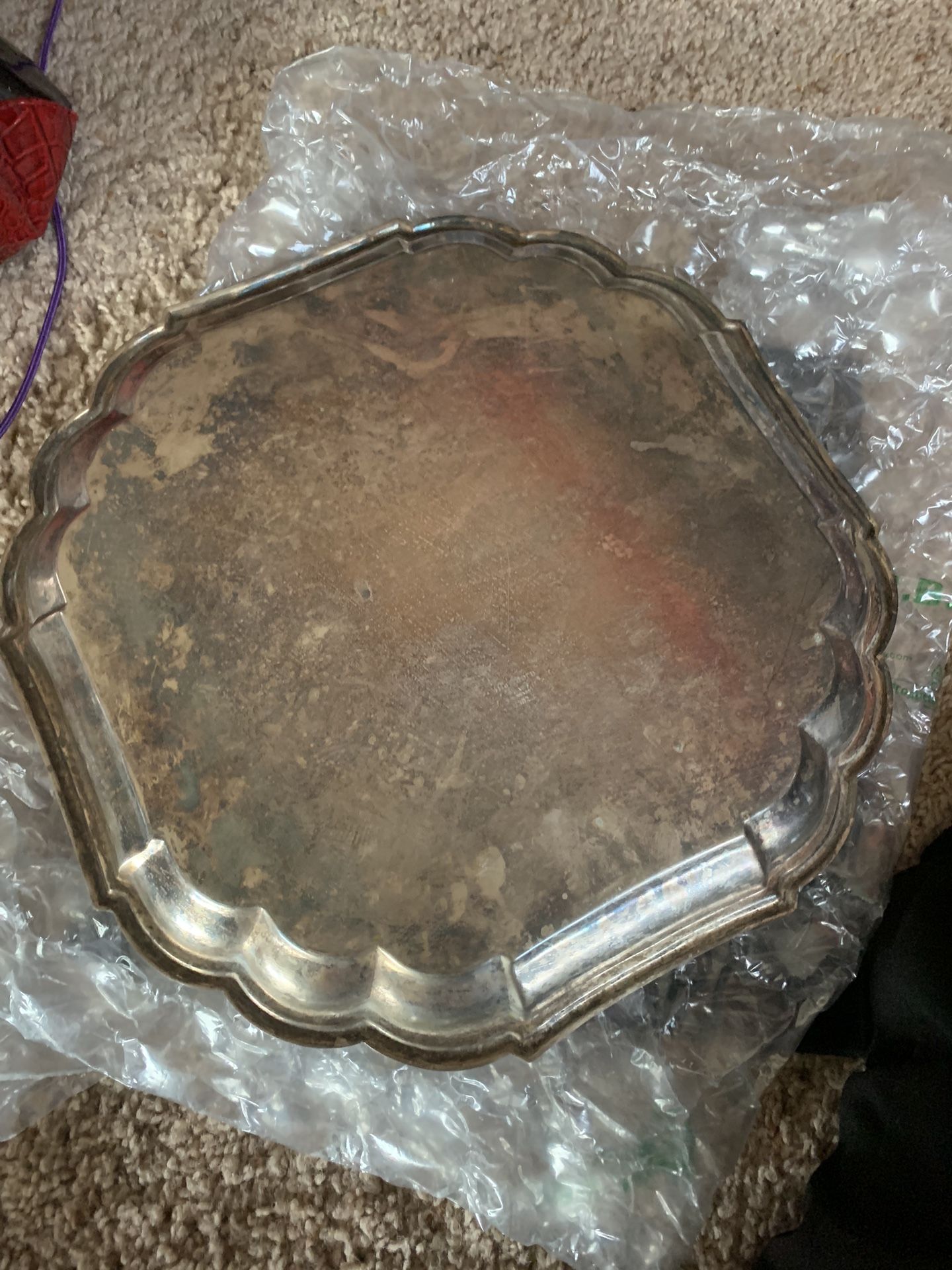 Vintage Marlboro Brass Serving Tray