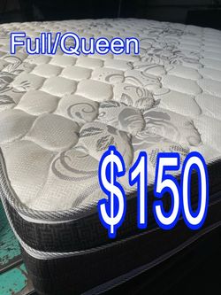 New Queen Pillow Top Mattress & Box Spring