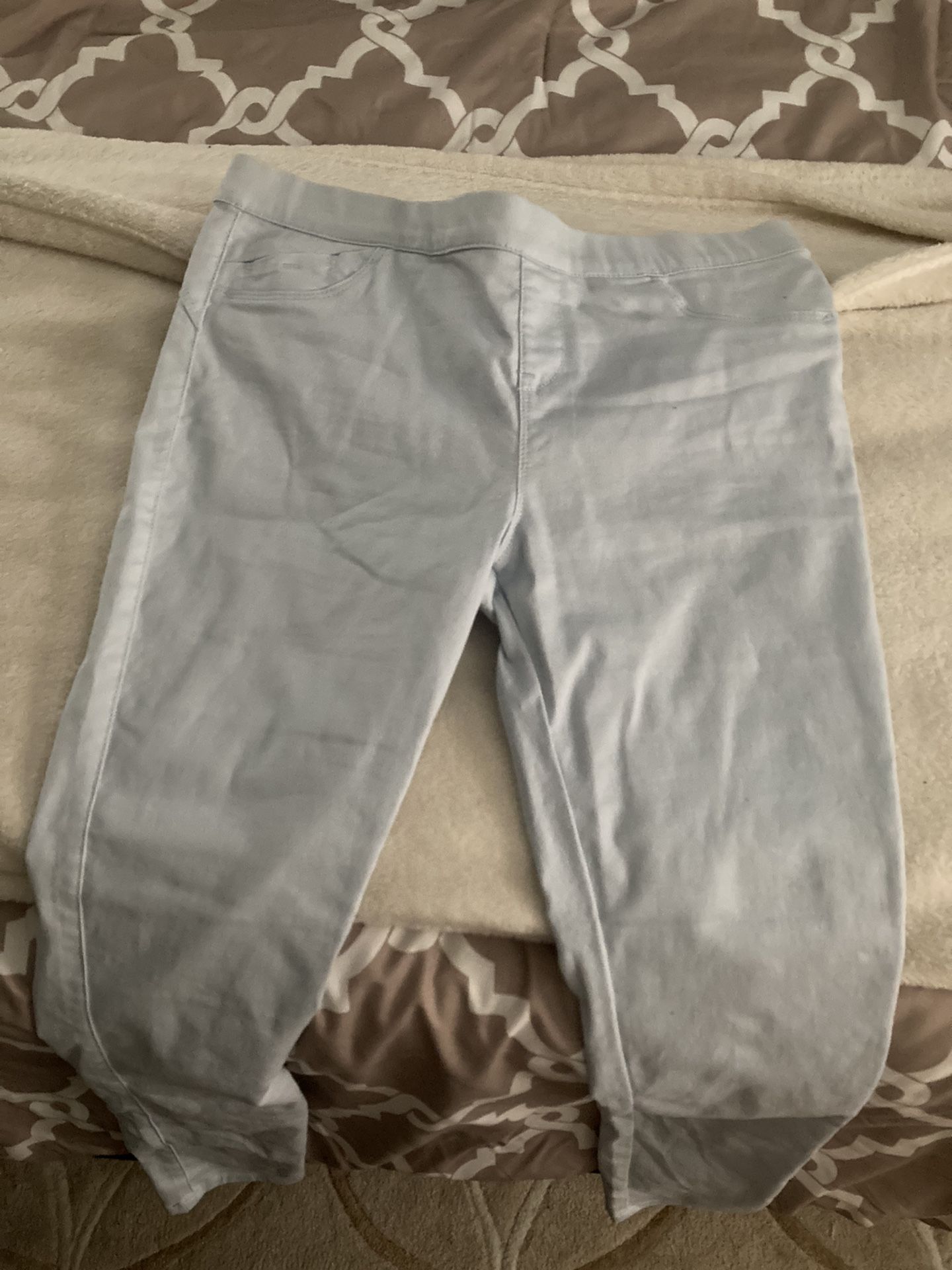 light blue stretch jeans