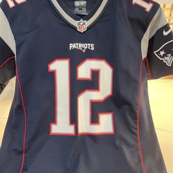Tom Brady, New England Patriots Blue Jersey Youth Medium