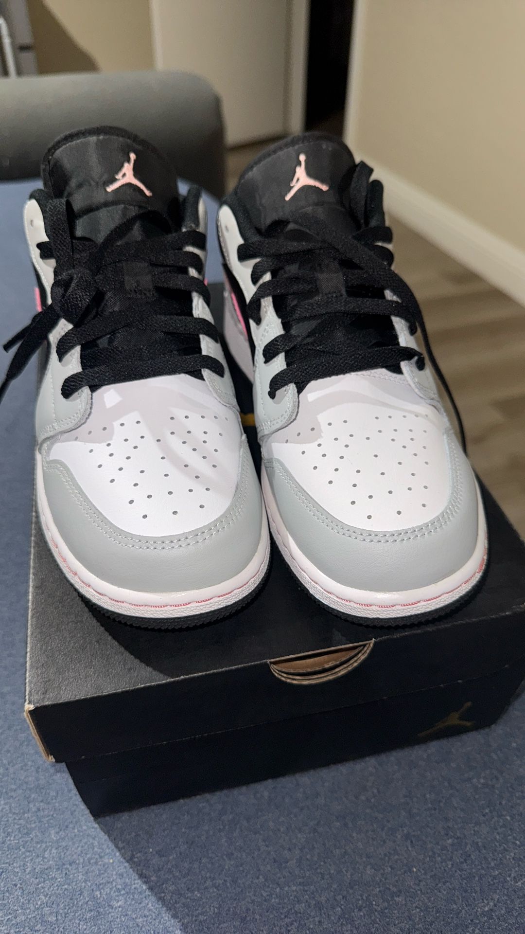 Air Jordan Low GS 'Grey Fog Bleached Coral'