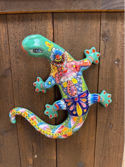 Mexican Talavera Salamanders, Clay Pots, Pottery, Planters.