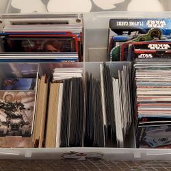 Box Of Star Wars Cards And Others