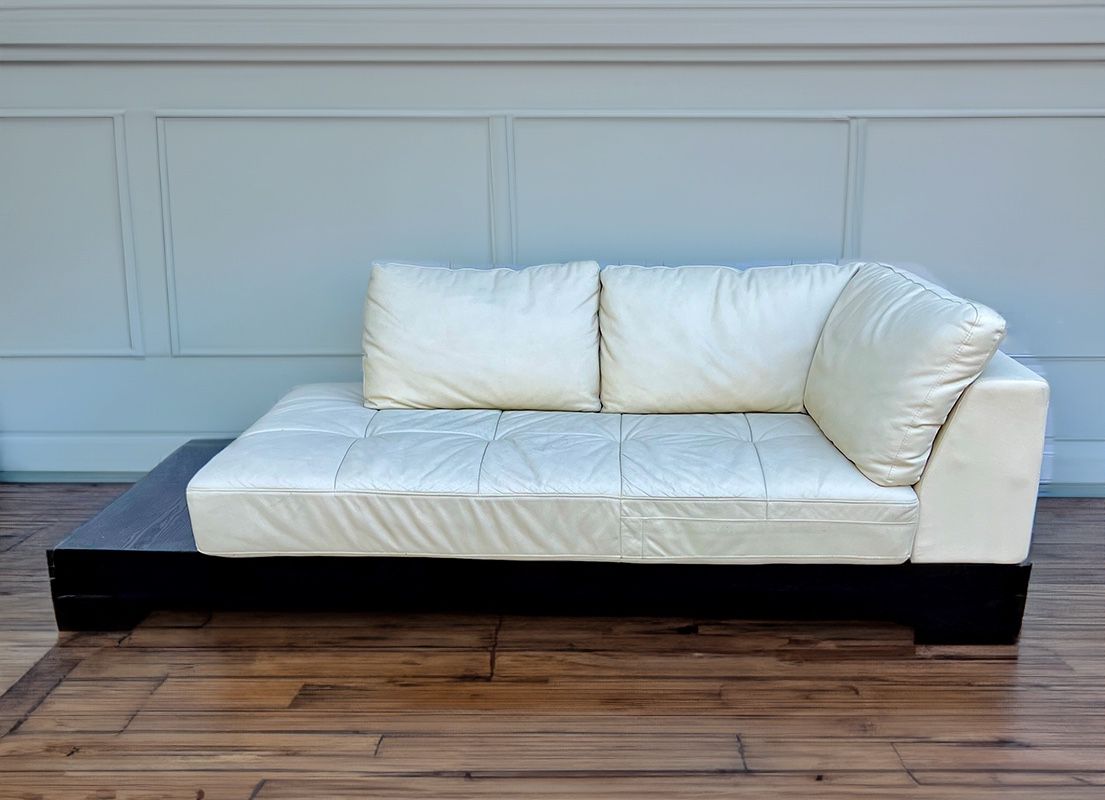 Leather Chaise Sofa 