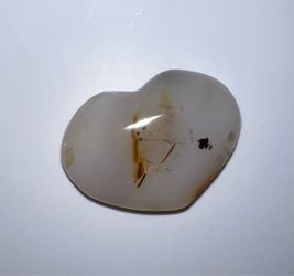 Polished Agate Heart Stone