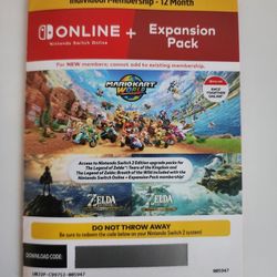 Nintendo Switch Online Membership With Expansion Pack