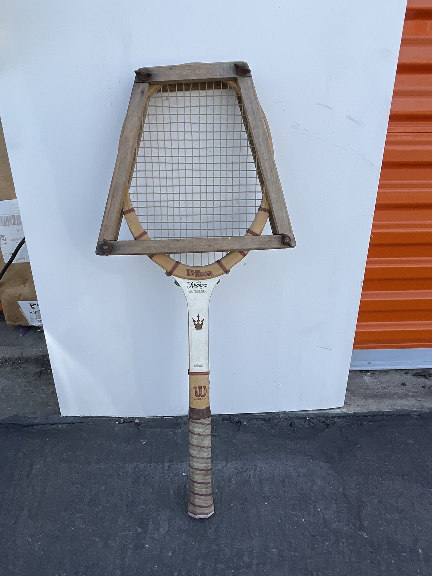 SIGNED Wilson Jack Kramer Autograph Wood Tennis Racket  Monica Seles Jack Kramer