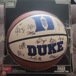 Signed Duke NAACP BASKETBALL 