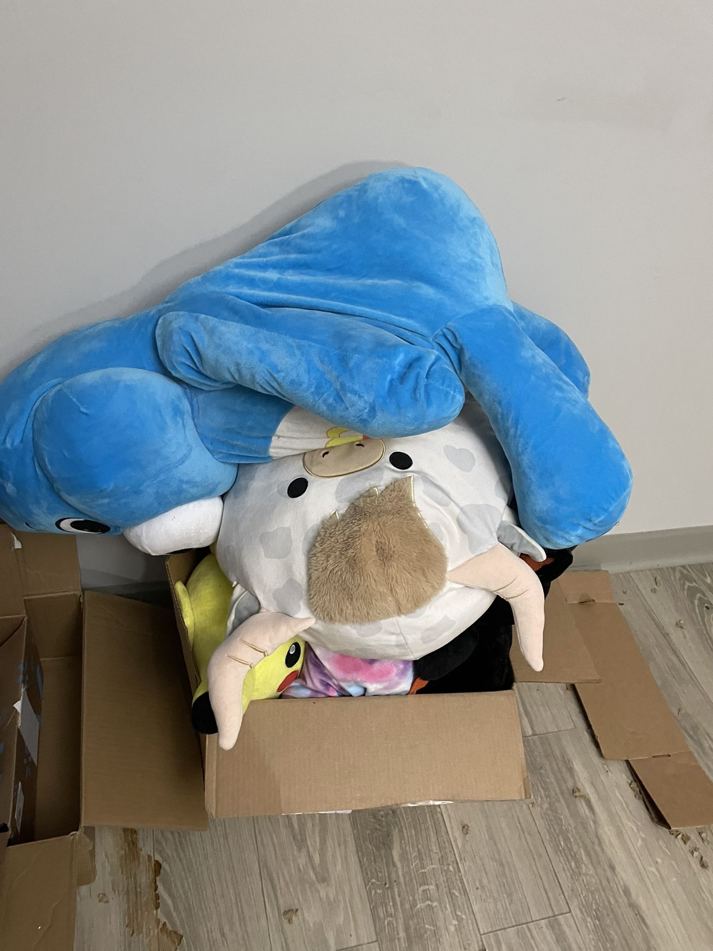 Box Of Plush Animals
