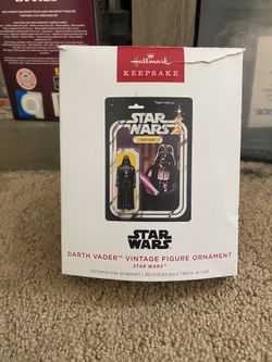 Hallmark 2024 Star Wars Darth Vader Vintage Action Figure Ornament QXI7791 READ DESCRIPTION